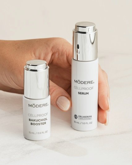 modere cellproof bakuchiol booster serum and cellproof serum face skincarejpg 1 - Shaklee NZ Modere CellProof Bakuchiol Booster NZ — natural retinol alternative 15ml