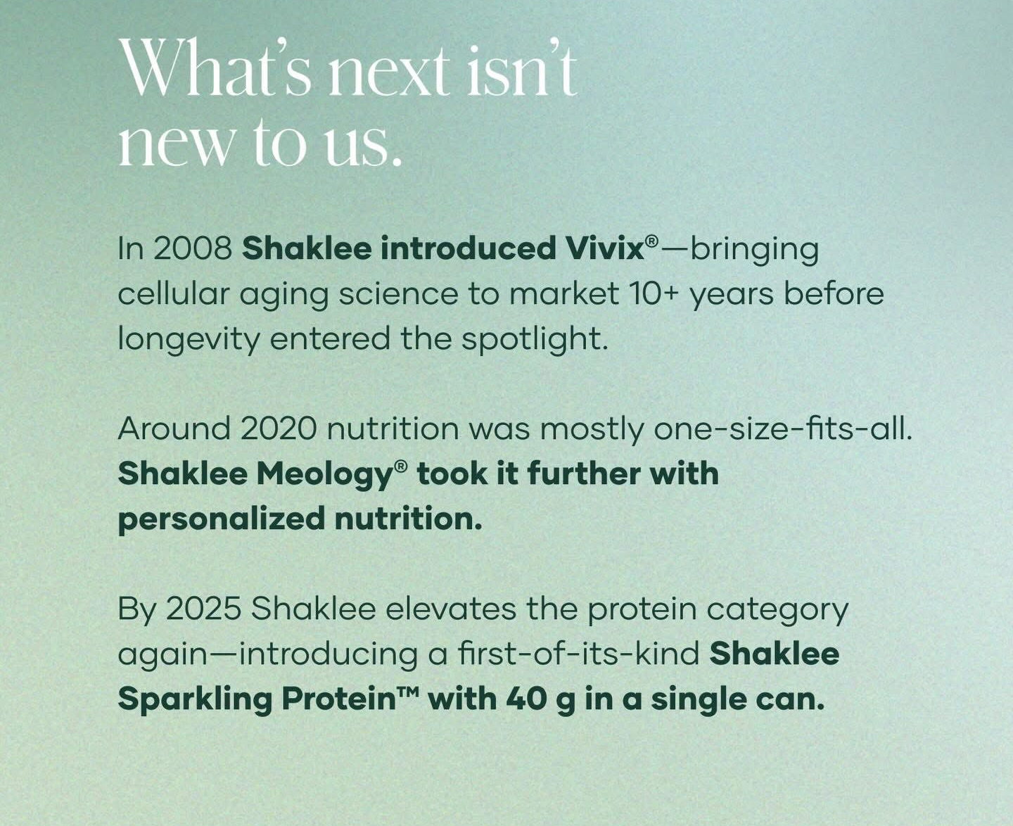 Shaklee Legacy