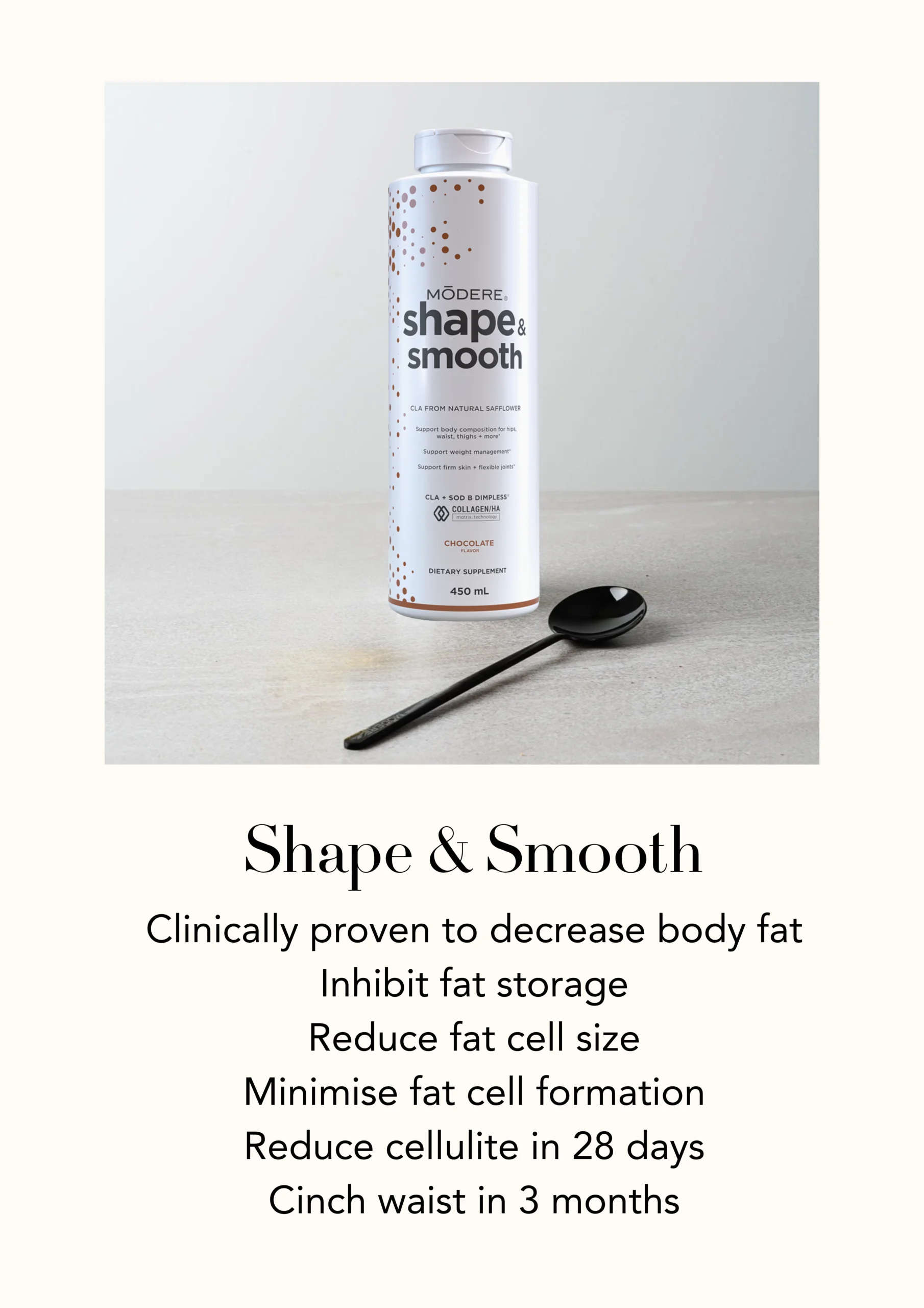 Shape Smooth - Shaklee NZ Modere Shape Smooth Chocolate NZ — CLA and collagen body reshaping