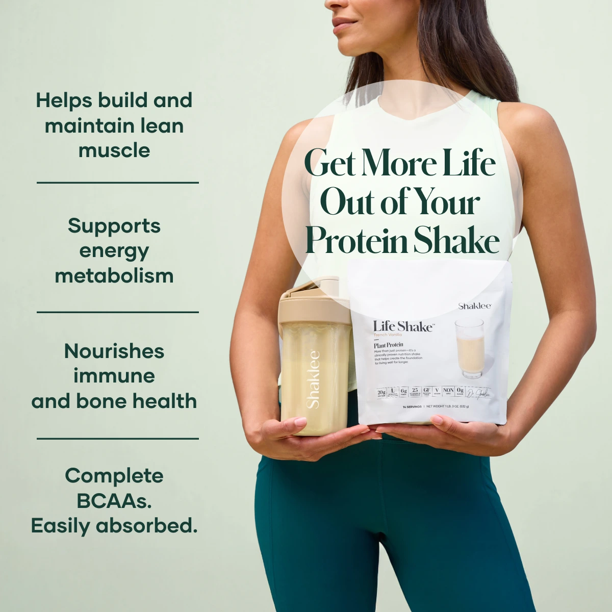 Shaklee Life Shake™ Plant Protein Essential Nutrition Shaklee Vegan shop buy 3 - Shaklee NZ